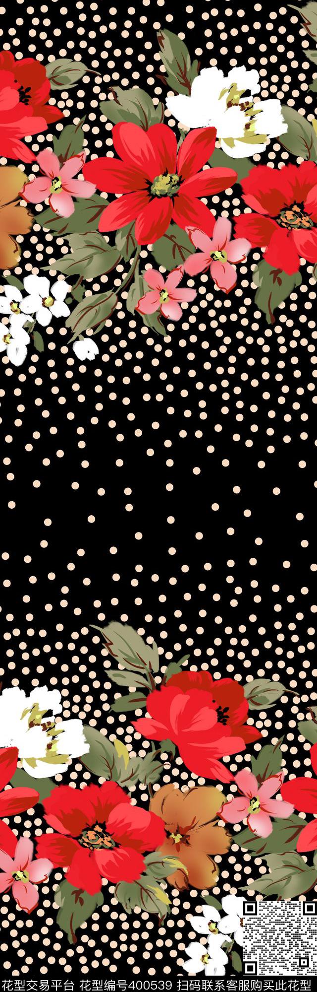 彰显气质花卉传统印花华亿平台下载（图片编号: 400539） - 瓦栏（Walan）