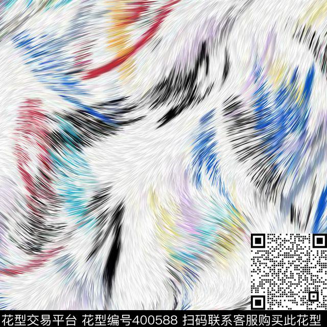 毛纹光感动物纹数码印花华亿平台下载（图片编号: 400588） - 瓦栏（Walan）