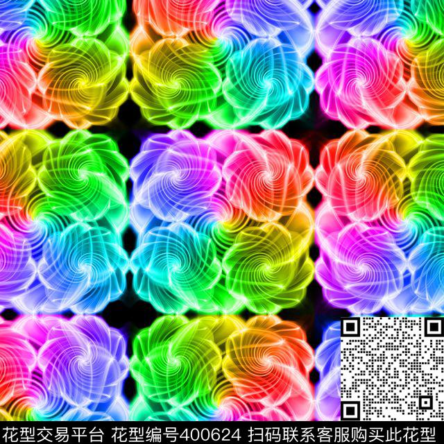 抽象过度几何数码印花华亿平台下载（图片编号: 400624） - 瓦栏（Walan）