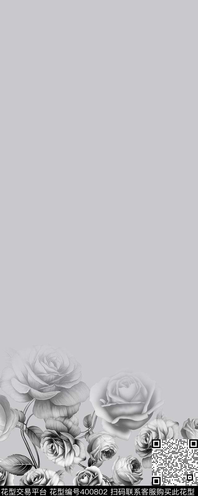 花卉定位男装数码印花华亿平台下载（图片编号: 400802） - 瓦栏（Walan）