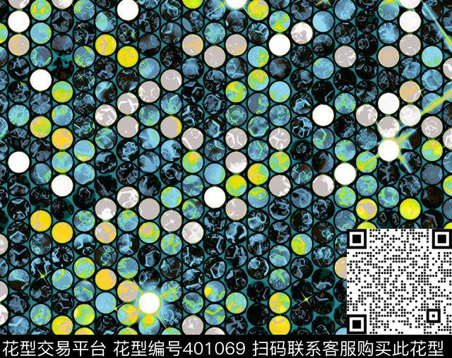 玻璃球几何圆数码印花华亿平台下载（图片编号: 401069） - 瓦栏（Walan）