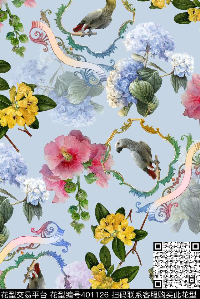 戏曲人物中国风脸谱数码印花华亿平台下载（图片编号: 401126） - 瓦栏（Walan）