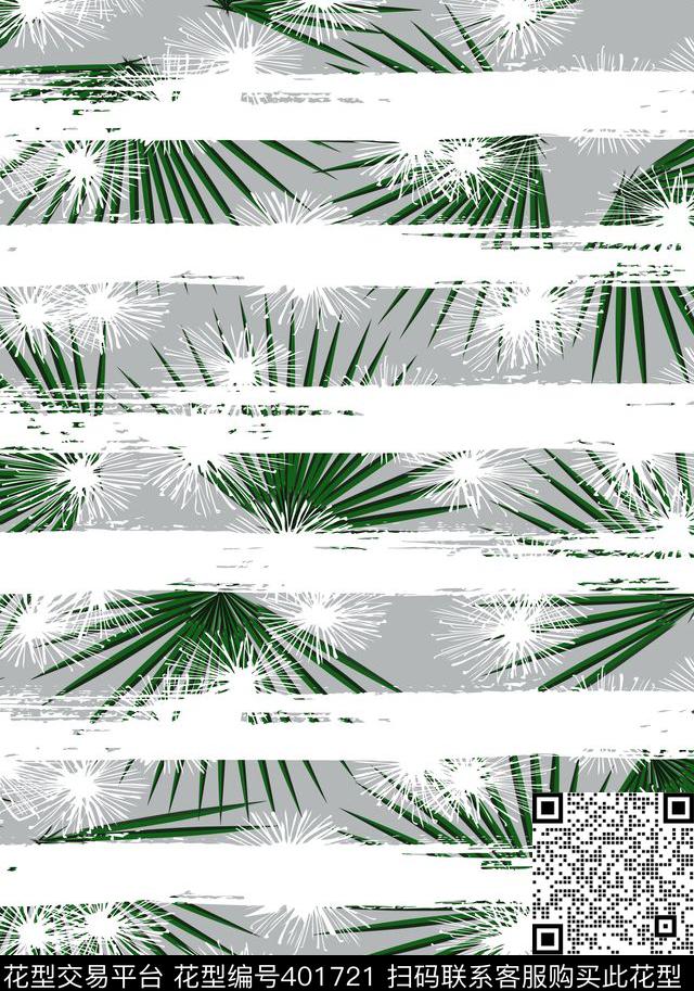 观叶植物条纹植物花卉传统印花华亿平台下载（图片编号: 401721） - 瓦栏（Walan）