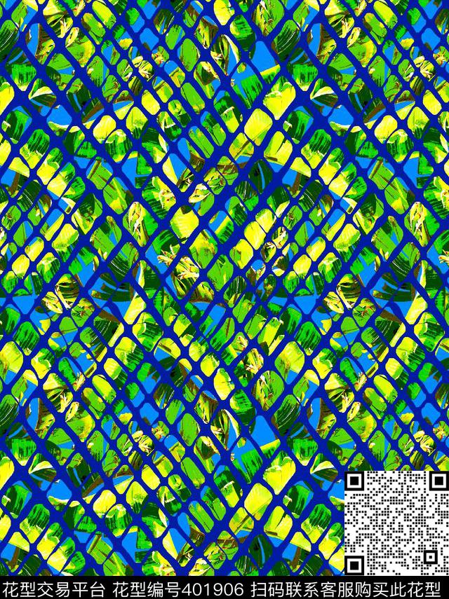 时尚手绘观景植物传统印花华亿平台下载（图片编号: 401906） - 瓦栏（Walan）