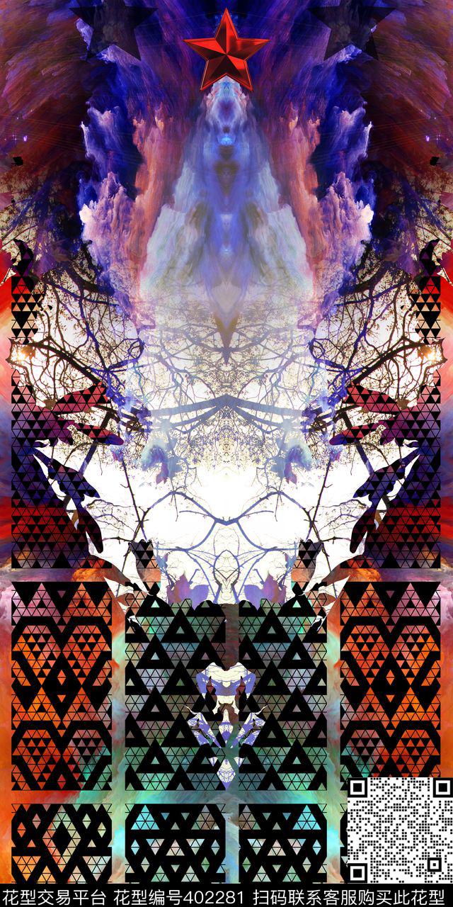 定位欧式星空数码印花华亿平台下载（图片编号: 402281） - 瓦栏（Walan）