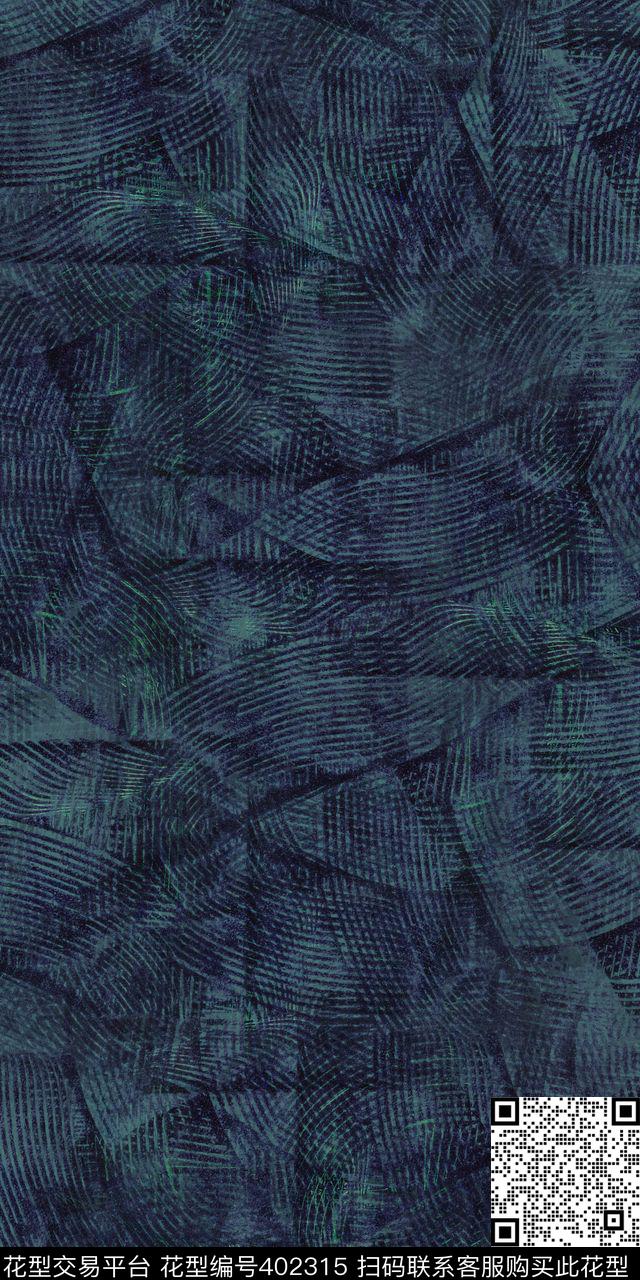 抽象灯芯绒服装数码印花华亿平台下载（图片编号: 402315） - 瓦栏（Walan）