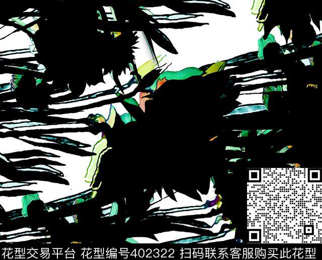 2015大牌秀场款花卉100元买断区数码印花华亿平台下载（图片编号: 402322） - 瓦栏（Walan）