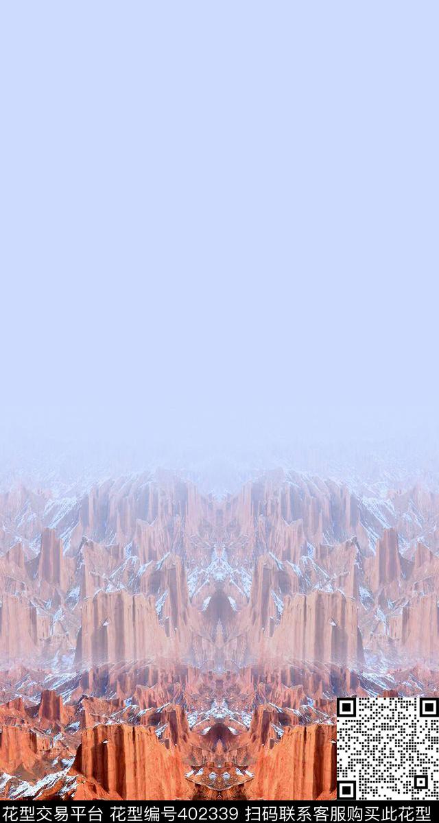 复古男装雪山大峡谷风景欧式复古数码印花华亿平台下载（图片编号: 402339） - 瓦栏（Walan）