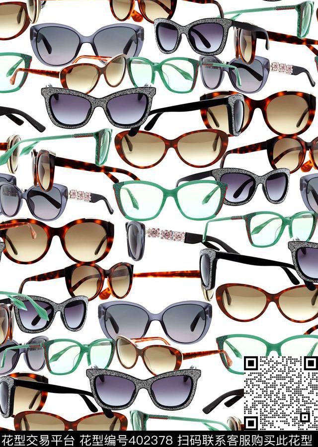 太阳镜时尚数码印花华亿平台下载（图片编号: 402378） - 瓦栏（Walan）