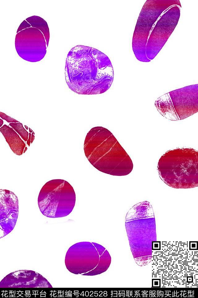鹅卵石简洁大方传统印花华亿平台下载（图片编号: 402528） - 瓦栏（Walan）