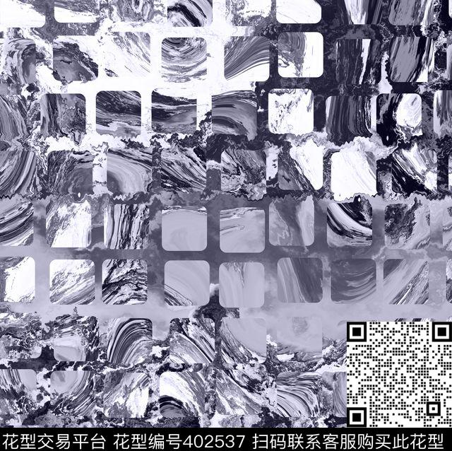 海浪几何山水数码印花华亿平台下载（图片编号: 402537） - 瓦栏（Walan）