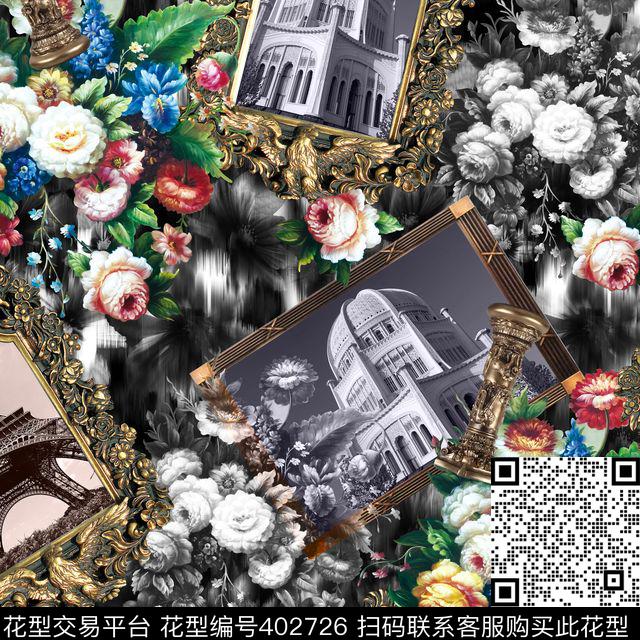 欧式贵族欧式数码印花华亿平台下载（图片编号: 402726） - 瓦栏（Walan）