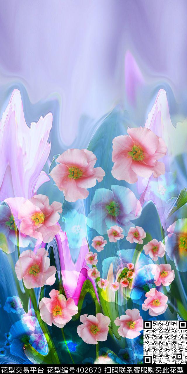 定位花卉数码印花华亿平台下载（图片编号: 402873） - 瓦栏（Walan）