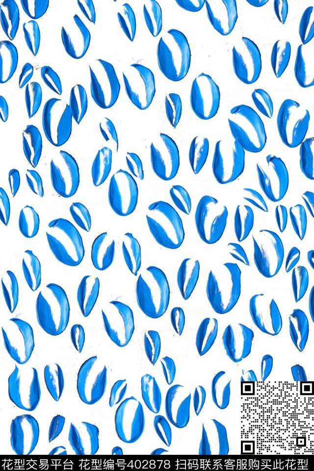 手绘油画笔刷嘴唇数码印花华亿平台下载（图片编号: 402878） - 瓦栏（Walan）