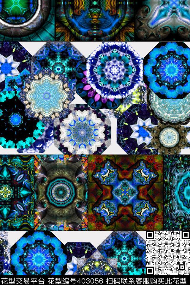 戏曲人物中国风脸谱数码印花华亿平台下载（图片编号: 403056） - 瓦栏（Walan）