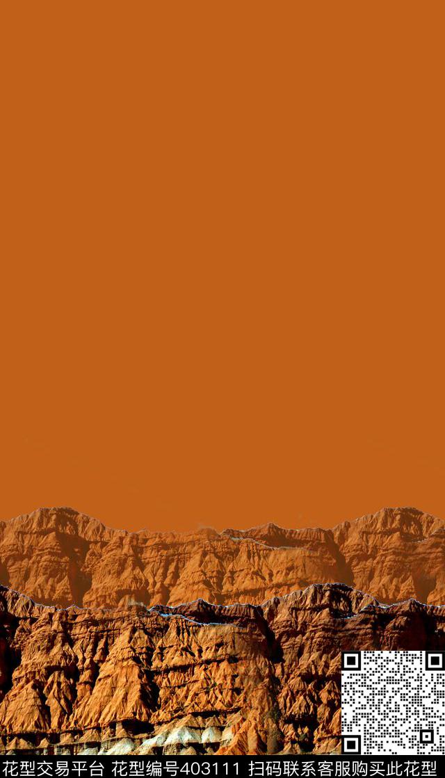 潮流定位风景数码印花华亿平台下载（图片编号: 403111） - 瓦栏（Walan）