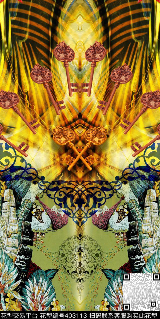 定位异域风情埃及数码印花华亿平台下载（图片编号: 403113） - 瓦栏（Walan）