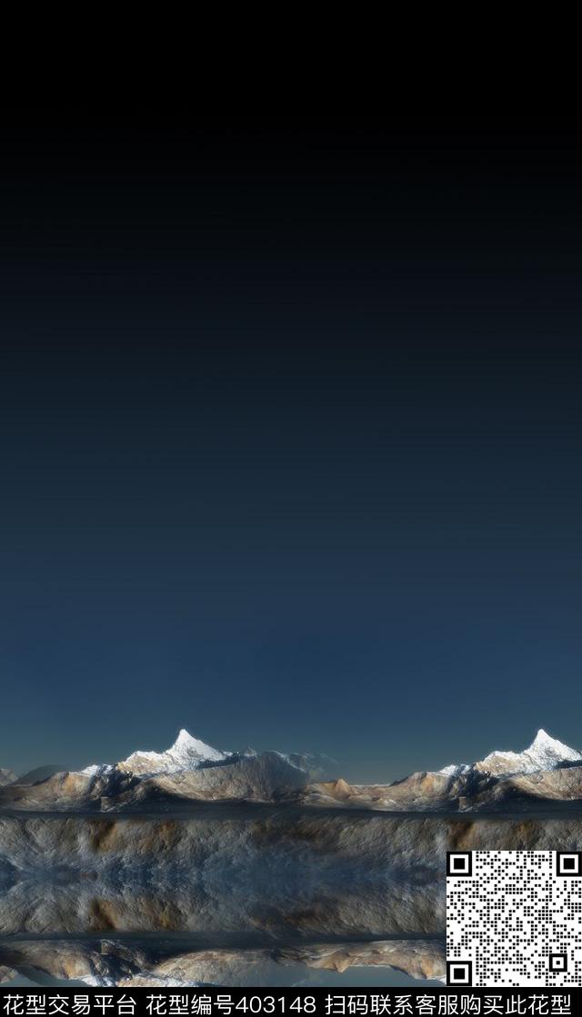 潮流抽象风景数码印花华亿平台下载（图片编号: 403148） - 瓦栏（Walan）