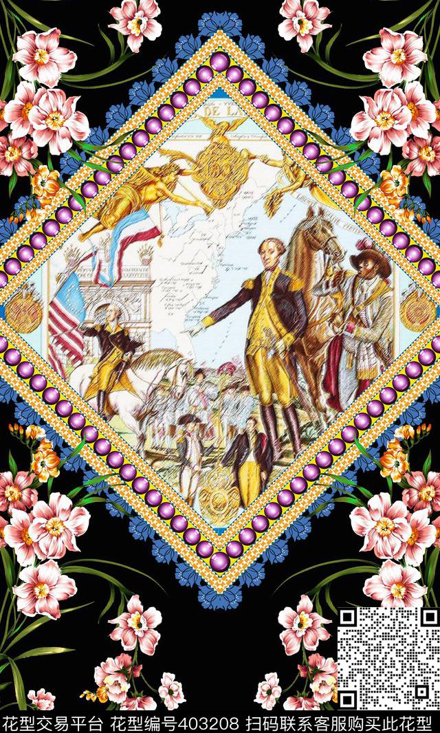 定位花卉数码印花华亿平台下载（图片编号: 403208） - 瓦栏（Walan）