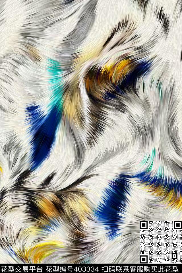 丝滑羽毛动物纹数码印花华亿平台下载（图片编号: 403334） - 瓦栏（Walan）