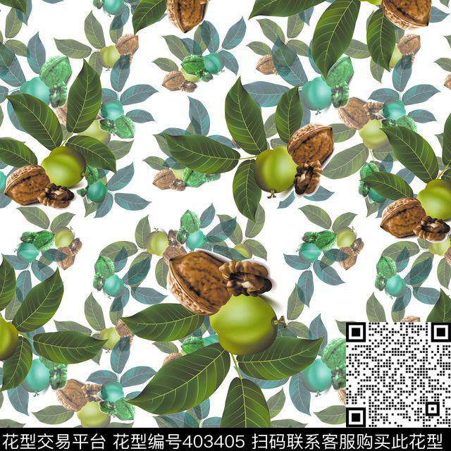 抽象定位热带叶子数码印花华亿平台下载（图片编号: 403405） - 瓦栏（Walan）