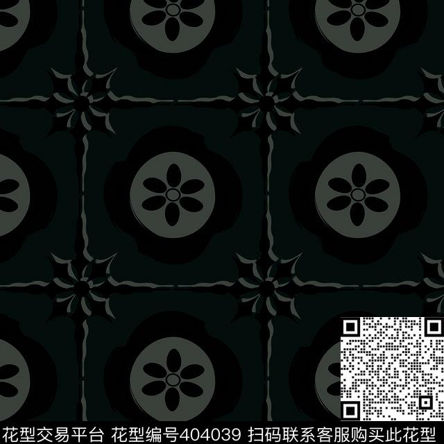 抽象几何男装传统印花华亿平台下载（图片编号: 404039） - 瓦栏（Walan）