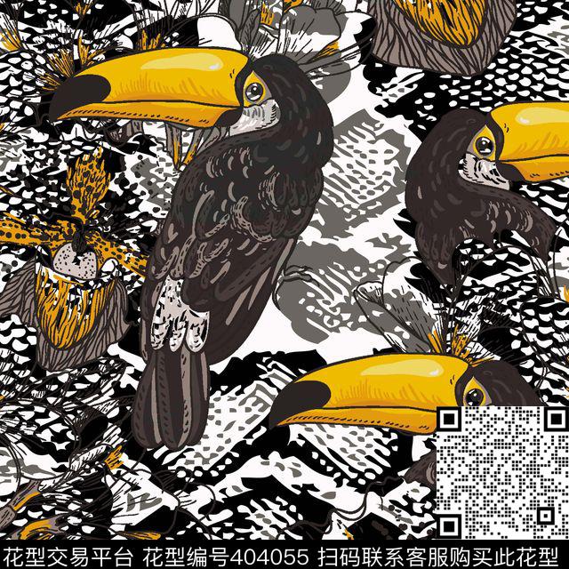 抽象动物几何传统印花华亿平台下载（图片编号: 404055） - 瓦栏（Walan）