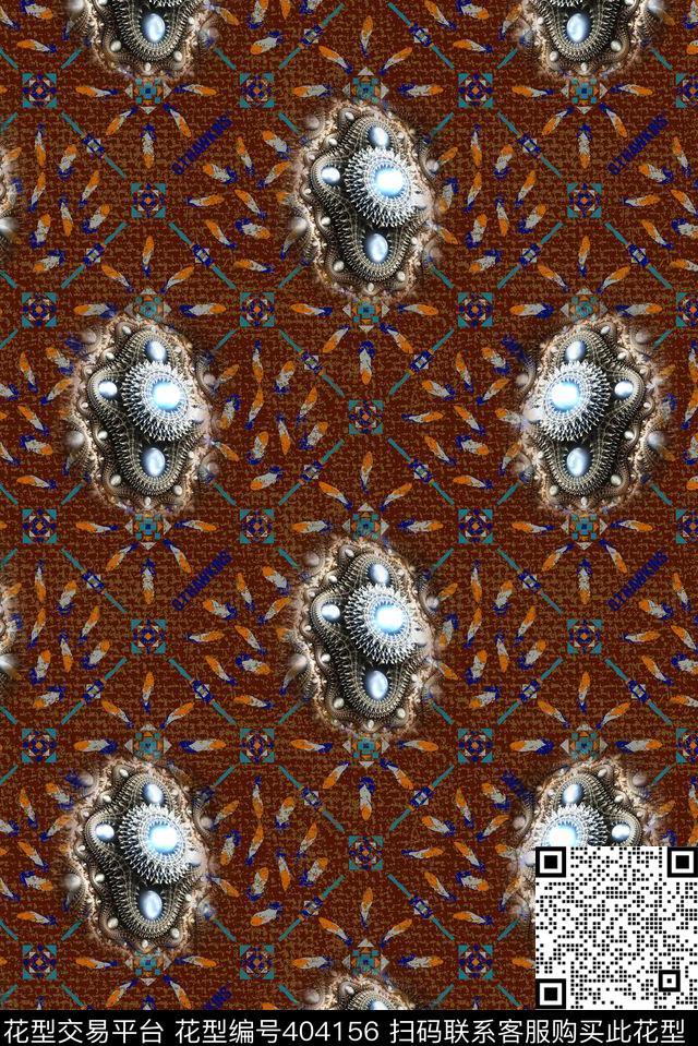 简约几何男装数码印花华亿平台下载（图片编号: 404156） - 瓦栏（Walan）