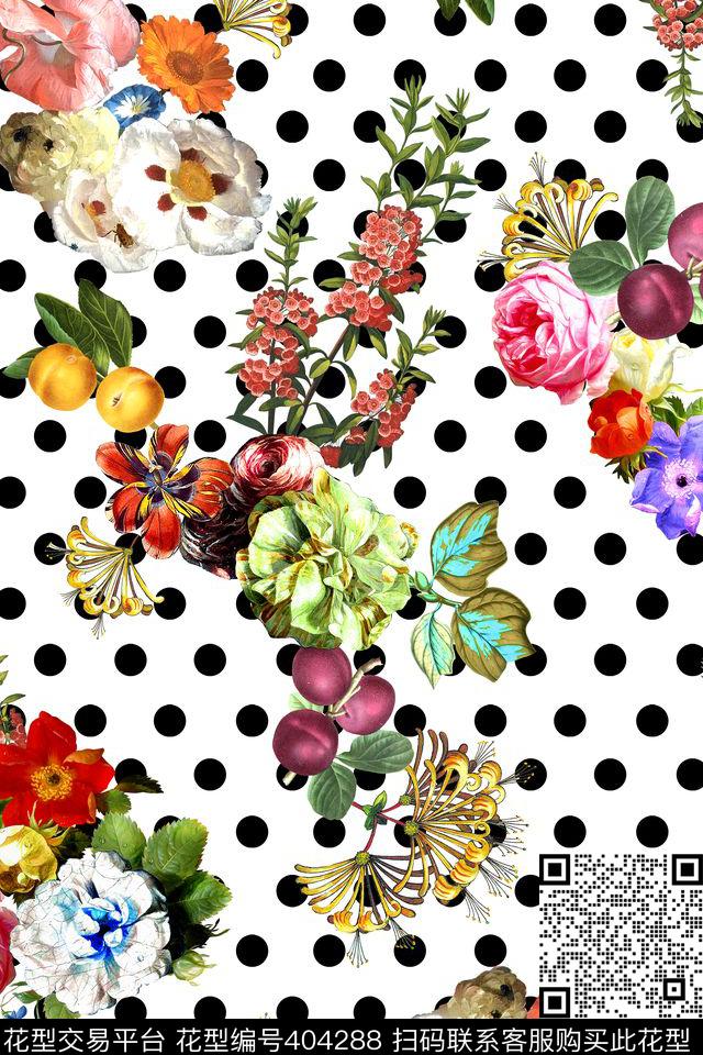 2015春夏花卉水果数码印花华亿平台下载（图片编号: 404288） - 瓦栏（Walan）