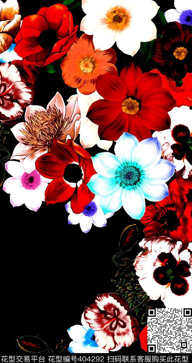 花卉定位5月上新数码印花华亿平台下载（图片编号: 404292） - 瓦栏（Walan）