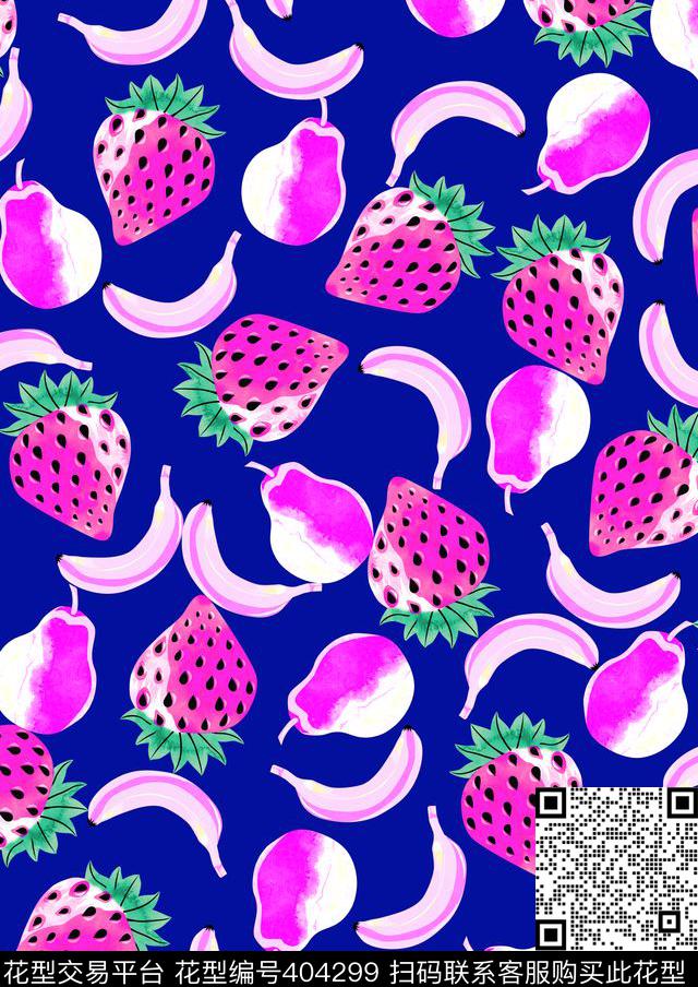 水果印花时尚童装时尚泳装传统印花华亿平台下载（图片编号: 404299） - 瓦栏（Walan）