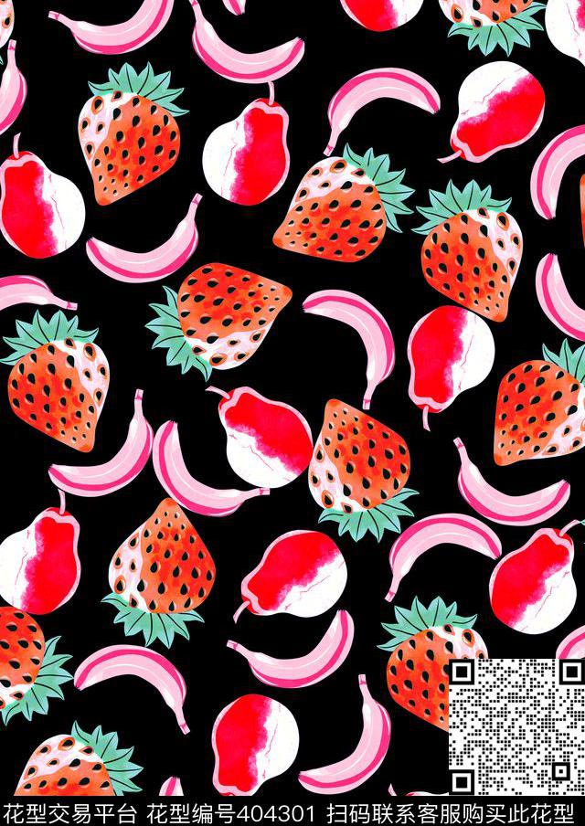 水果印花时尚童装时尚泳装传统印花华亿平台下载（图片编号: 404301） - 瓦栏（Walan）