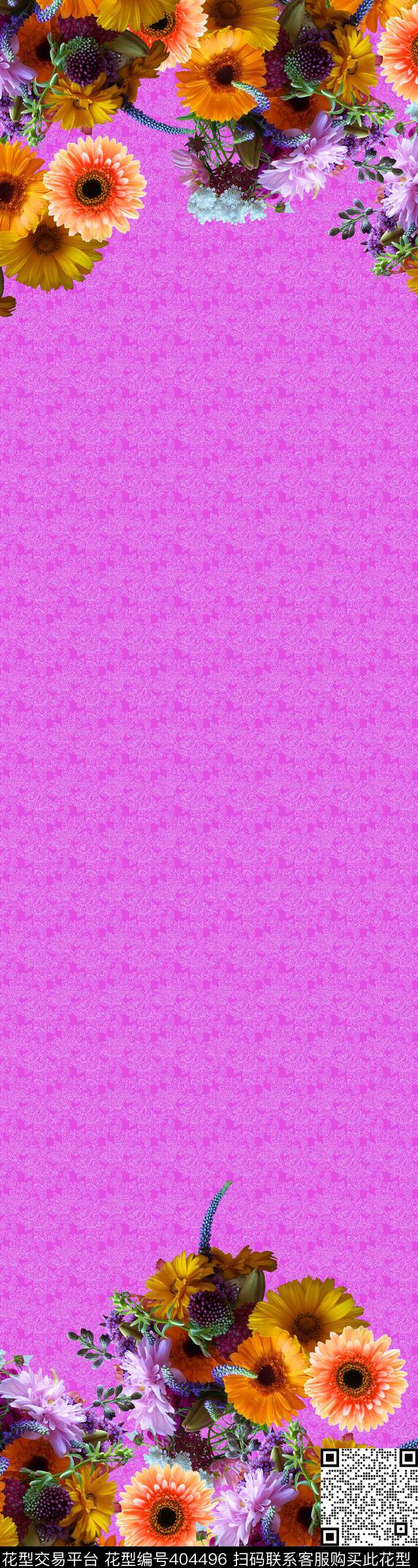 风俗花卉数码印花华亿平台下载（图片编号: 404496） - 瓦栏（Walan）