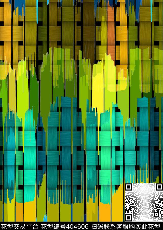 几何色块条纹几何机理数码印花华亿平台下载（图片编号: 404606） - 瓦栏（Walan）