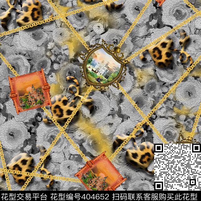 欧式链条数码印花华亿平台下载（图片编号: 404652） - 瓦栏（Walan）