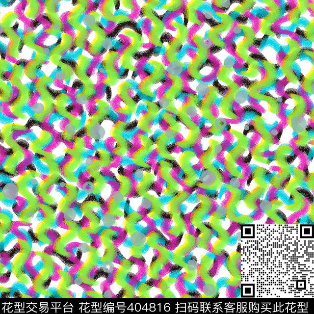 流行时尚时尚迷彩数码印花华亿平台下载（图片编号: 404816） - 瓦栏（Walan）