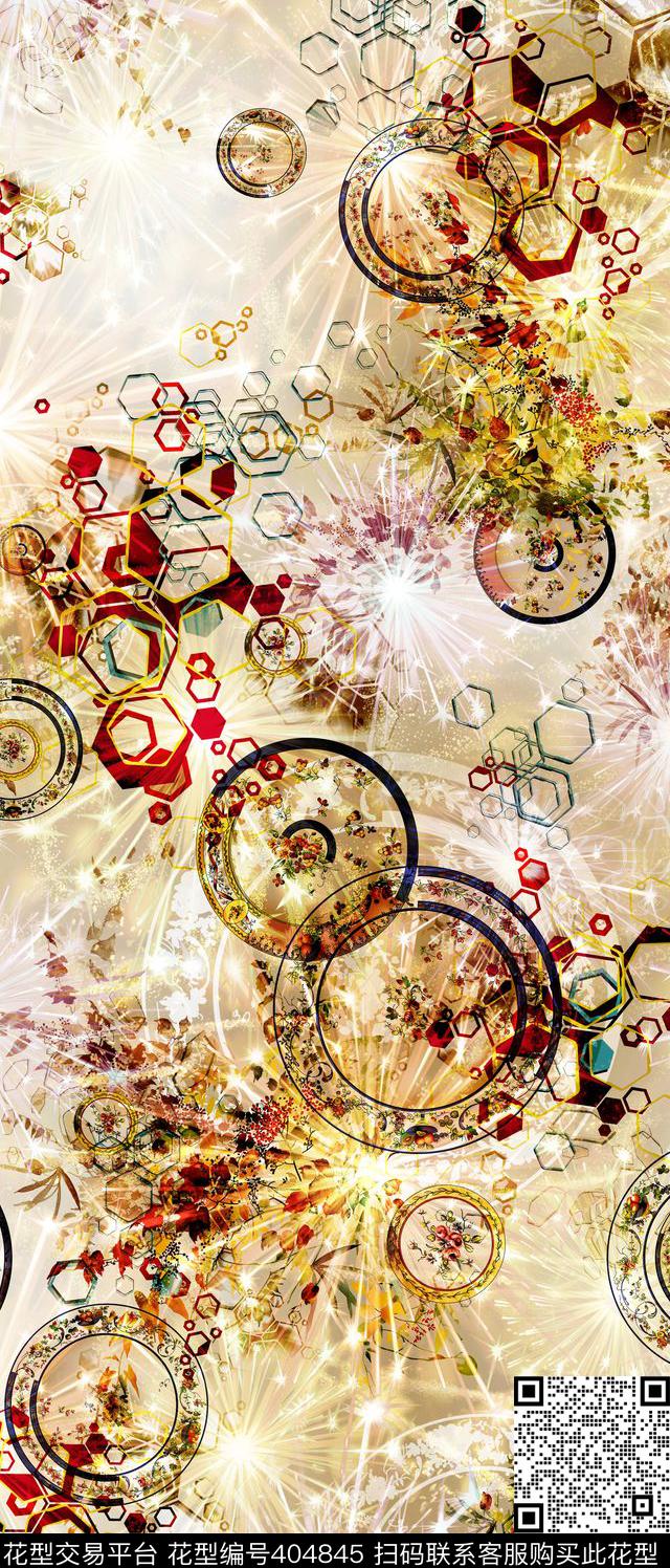 几何星光欧美大气时装数码印花华亿平台下载（图片编号: 404845） - 瓦栏（Walan）