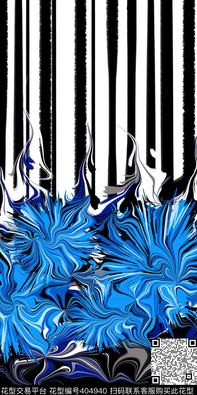 大气时尚线条抽象纹传统印花华亿平台下载（图片编号: 404940） - 瓦栏（Walan）