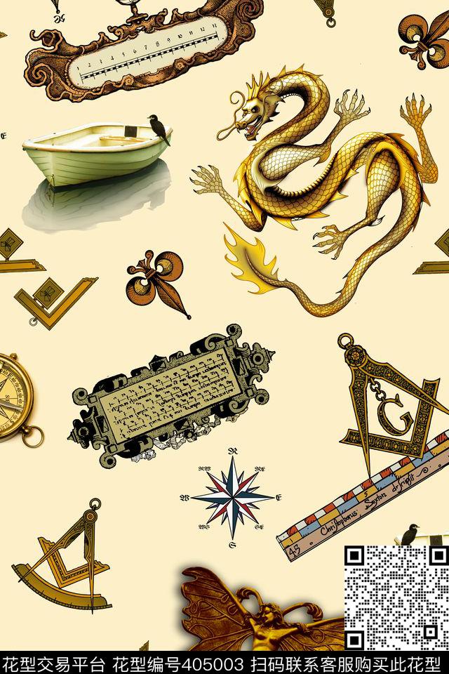 欧式罗马神话欧式复古数码印花华亿平台下载（图片编号: 405003） - 瓦栏（Walan）