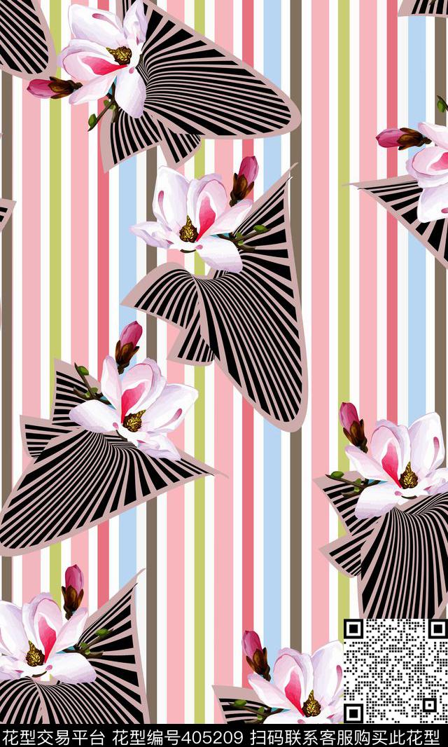 服装花条纹传统印花华亿平台下载（图片编号: 405209） - 瓦栏（Walan）