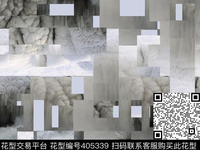 潮流抽象复古数码印花华亿平台下载（图片编号: 405339） - 瓦栏（Walan）