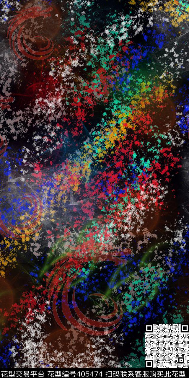 休闲颜色数码印花华亿平台下载（图片编号: 405474） - 瓦栏（Walan）