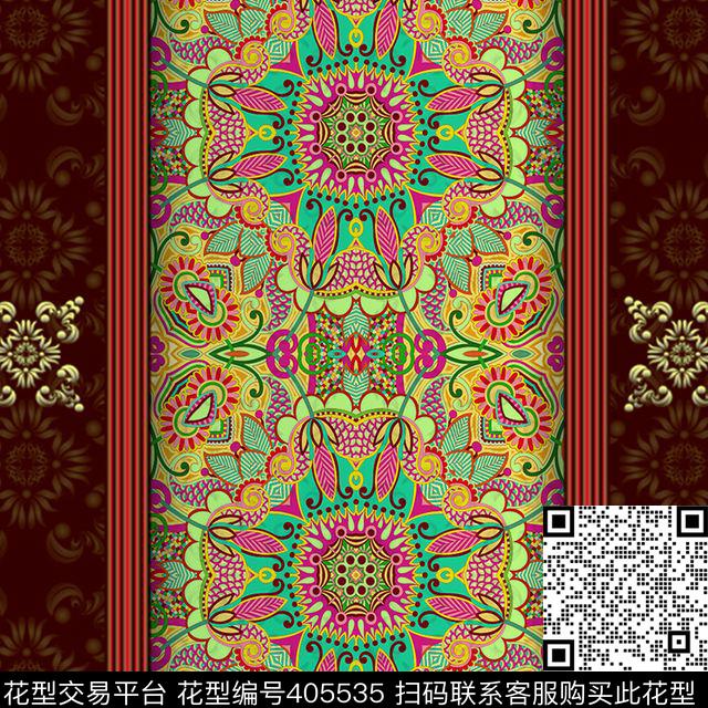 传统花传统印花华亿平台下载（图片编号: 405535） - 瓦栏（Walan）