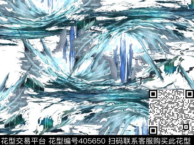 潮流抽象复古数码印花华亿平台下载（图片编号: 405650） - 瓦栏（Walan）