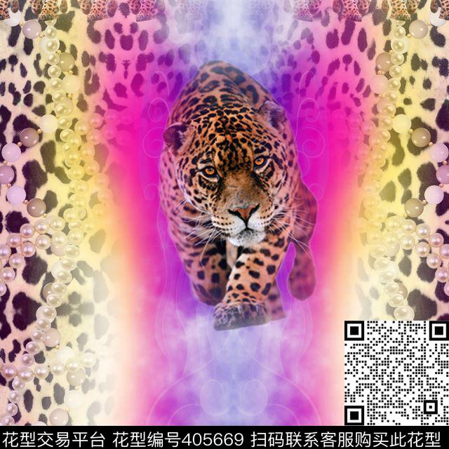时尚动物动物纹数码印花华亿平台下载（图片编号: 405669） - 瓦栏（Walan）
