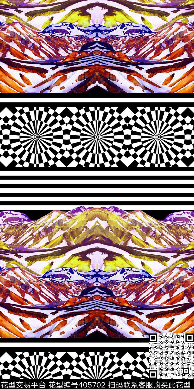 波普地表景观冻原数码印花华亿平台下载（图片编号: 405702） - 瓦栏（Walan）