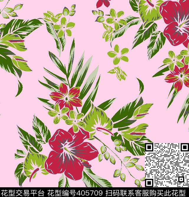 数码印花沙滩花转移印花传统印花华亿平台下载（图片编号: 405709） - 瓦栏（Walan）