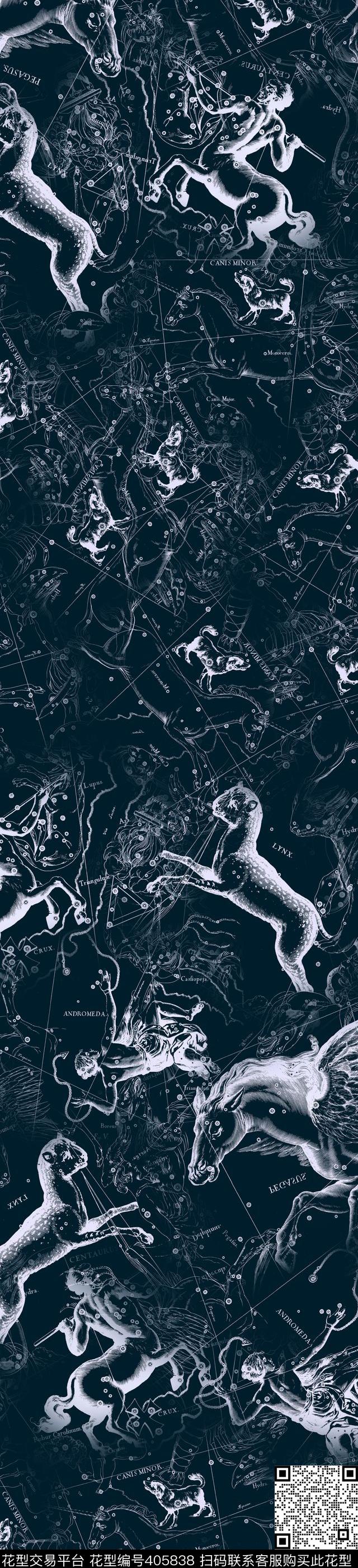 窗帘欧式线条数码印花华亿平台下载（图片编号: 405838） - 瓦栏（Walan）