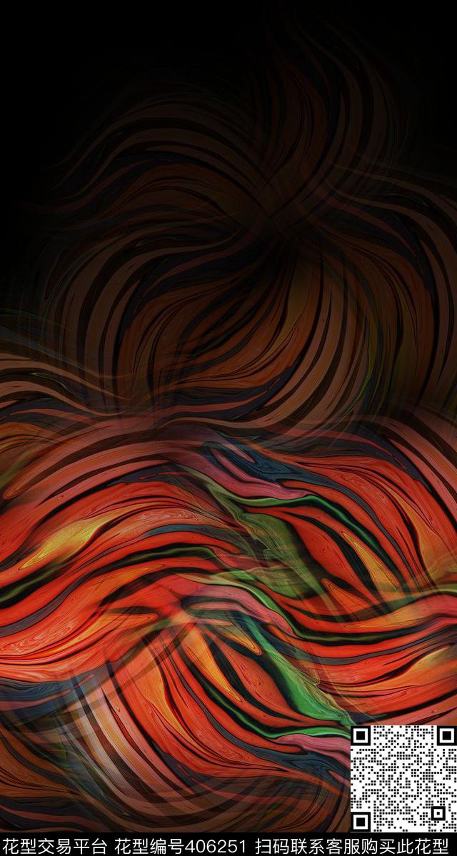 色彩纹理定位数码印花华亿平台下载（图片编号: 406251） - 瓦栏（Walan）