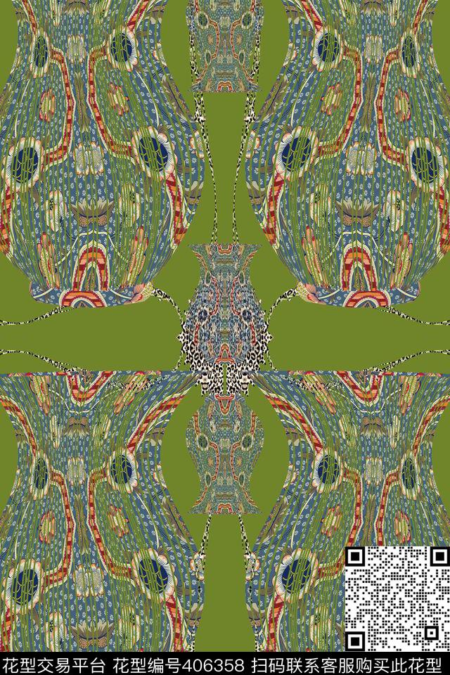 2015创意花瓶数码印花华亿平台下载（图片编号: 406358） - 瓦栏（Walan）